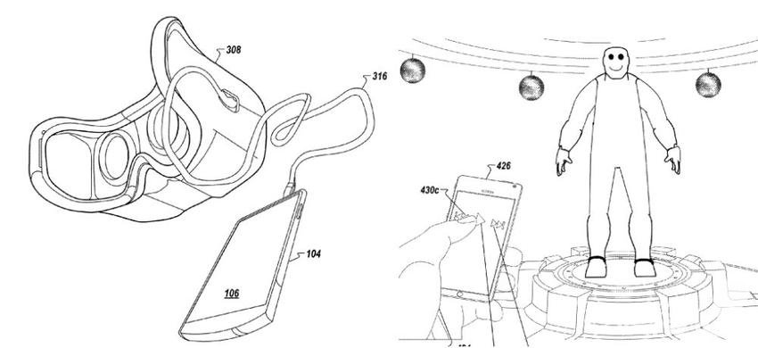 Google新专利显示未来VR设备将和手机通过线缆连接 实现VR盒子轻量化